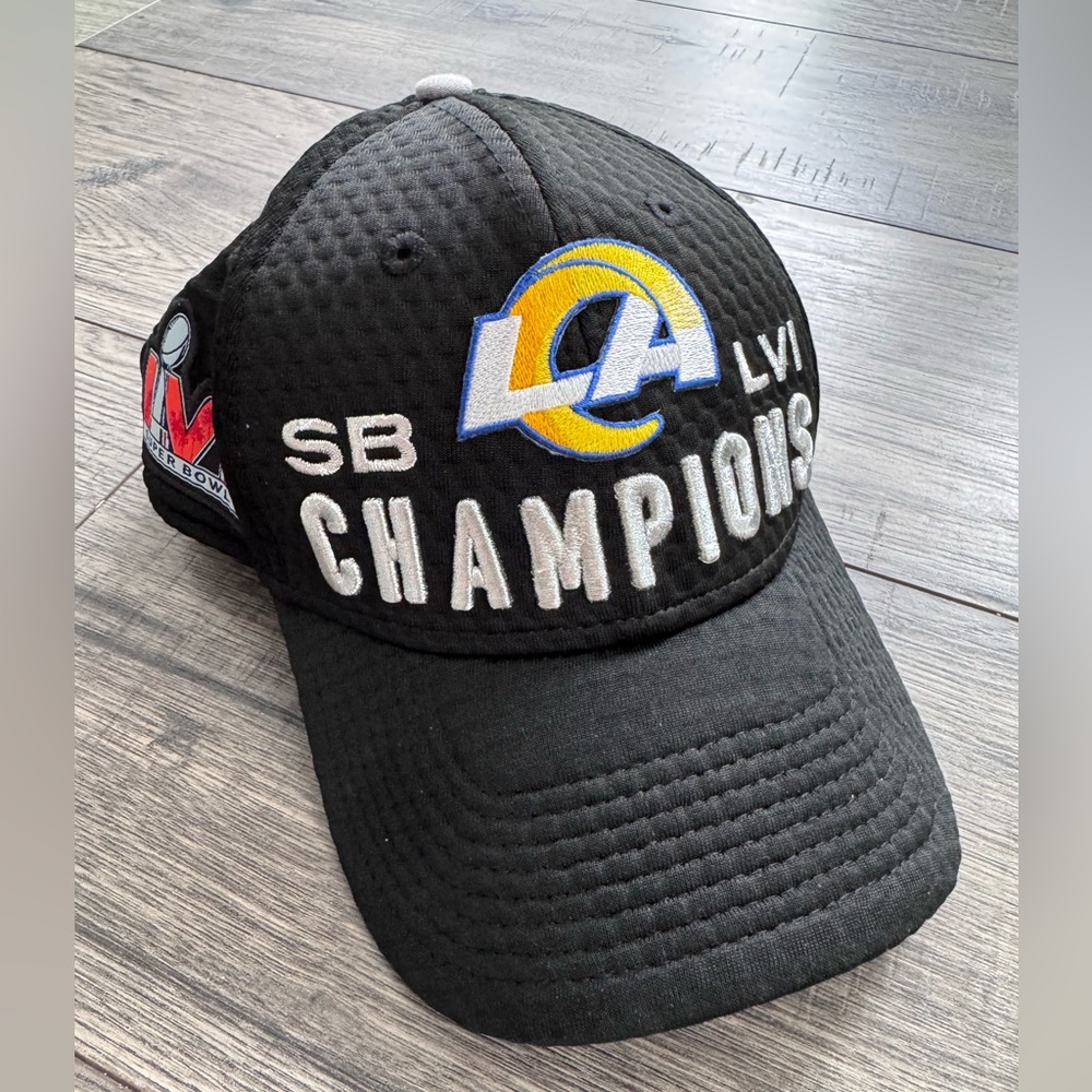 LA Rams Mens Hat Super Bowl LVI Champions New Era 9Forty Adjustable Snapback